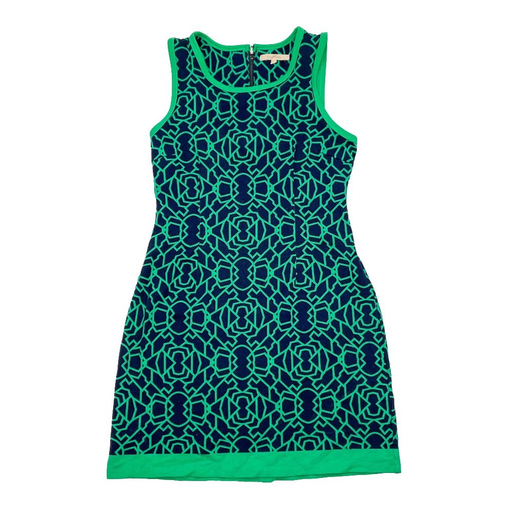 41 Hawthorn Green and Blue Mini Dress